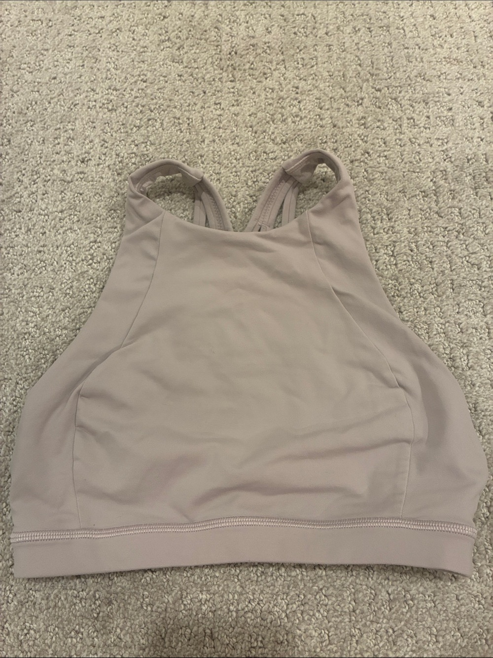 lululemon athletica High-Neck Sports Bralette — Light Mauve